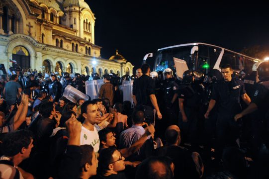 Politische Proteste in Sofia