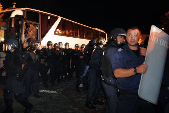 Polizei beendet Blockade in Sofia
