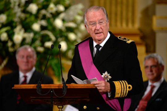 König Albert hält seine letzte Rede