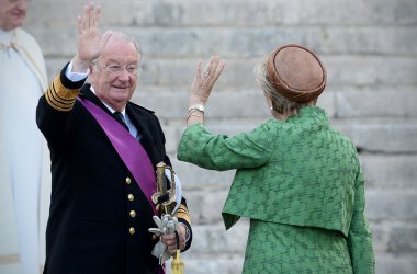 König Albert vor dem Te Deum