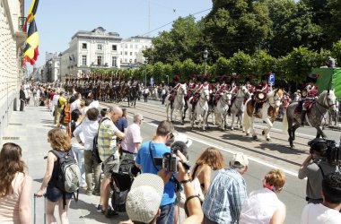 Traditionelle Militärparade zum Nationalfeiertag