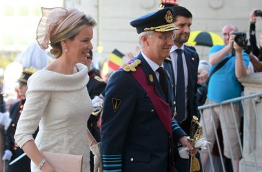 Philippe und Mathilde vor dem Te Deum