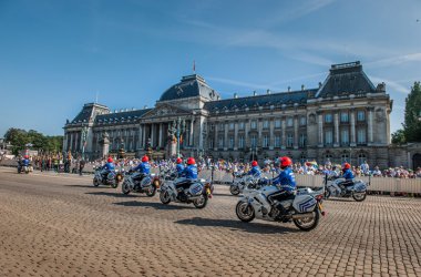 Traditionelle Militärparade zum 21. Juli