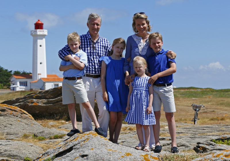König Philippe und seine Familie machen Urlaub auf der Insel Ile d'Yeu