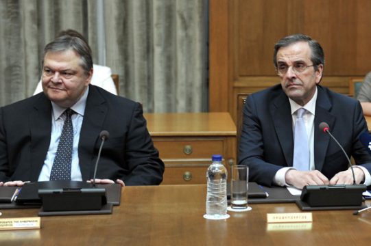 Evangelos Venizelos und Antonis Samaras