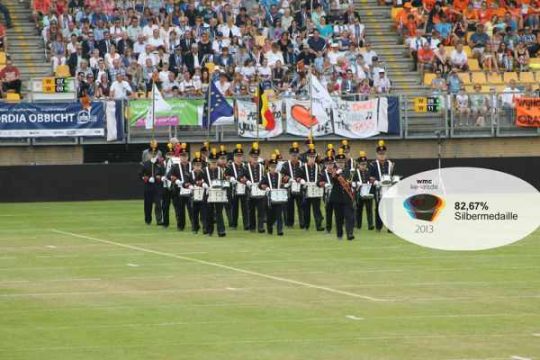 Die Drumband Kettenis am Wochenende beim WMC in Kerkrade