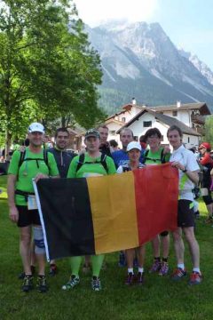 Läufer des AC-Eifel beim Zugspitz-Extremberglauf
