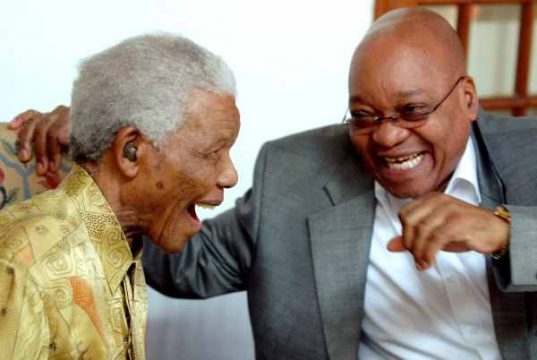 Nelson Mandela und Jacob Zuma am 12. Februar 2010