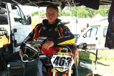 Jimmy Piront bei der Junior Motocross-WM in Jinin/Tschechien