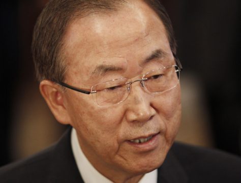 UN-Generalsekretär Ban Ki Moon ist besorgt über die Lage in Syrien
