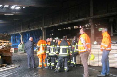 Brand in der Sägerei Pauls in Büllingen