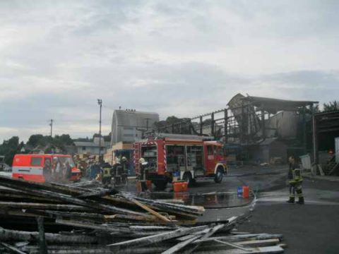 Brand in der Sägerei Pauls in Büllingen