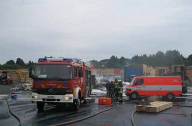 Brand in der Sägerei Pauls in Büllingen