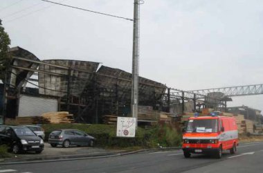 Brand in der Sägerei Pauls in Büllingen