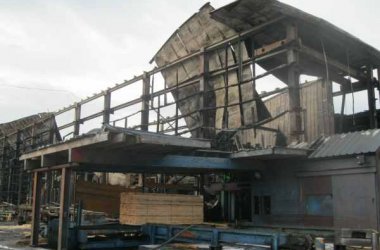 Brand in der Sägerei Pauls in Büllingen