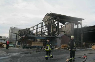 Brand in der Sägerei Pauls in Büllingen