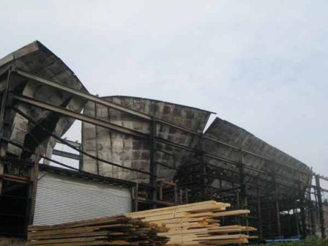 Brand in der Sägerei Pauls in Büllingen