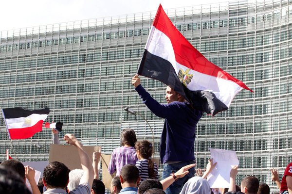 Demo gegen das Blutvergießen in Brüssel