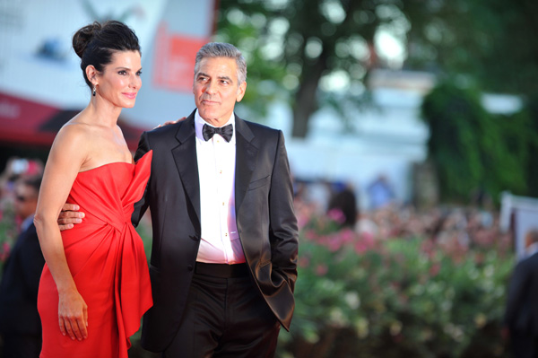 Sandra Bullock und George Clooney bei der Eröffnung der 70. Filmfestspiele von Venedig