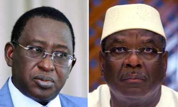 Ex-Finanzminister Soumaila Cissé (l.) und Malis neuer Präsident Ibrahim Boubacar Keita
