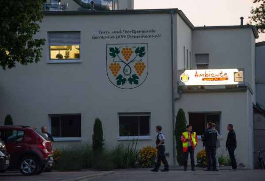 Die Vereinsgaststätte in Dossenheim, in der der Amoklauf geschah