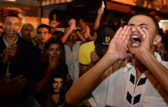 Demonstration gegen die Begnadigung eines Kinderschänders in Kenitra