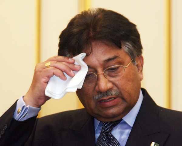 Pakistans früherer Militärmachthaber Pervez Musharraf am 21.1.2008