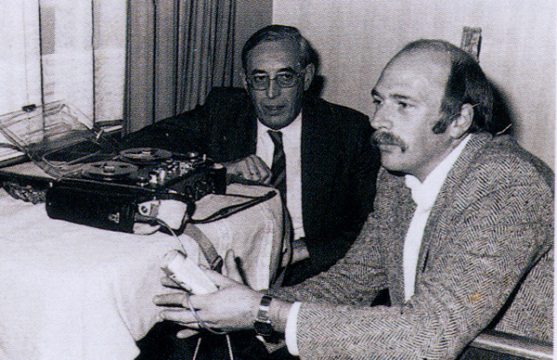 Wilhelm Pip mit BRF-Redakteur Guido Arimont