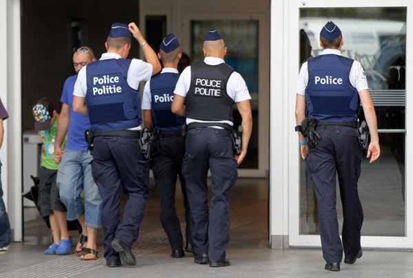 Polizeikontrolle Brüssel-Südbahnhof