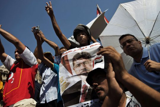 Mursi-Anhänger bei Protesten in Ägypten