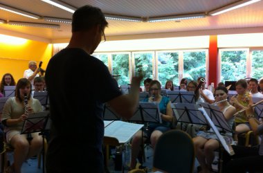 Proben des Sinfonischen Blasorchestern Eifel-Ardennen in Kyllburg