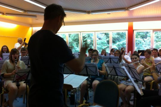 Proben des Sinfonischen Blasorchestern Eifel-Ardennen in Kyllburg