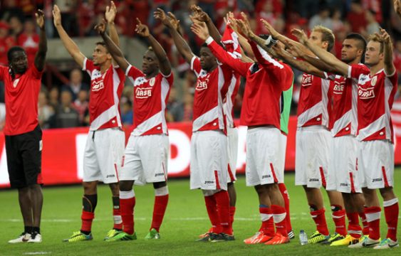 Die Mannschaft von Standard Lüttich im Europa League Vorrunden-Rückspiel