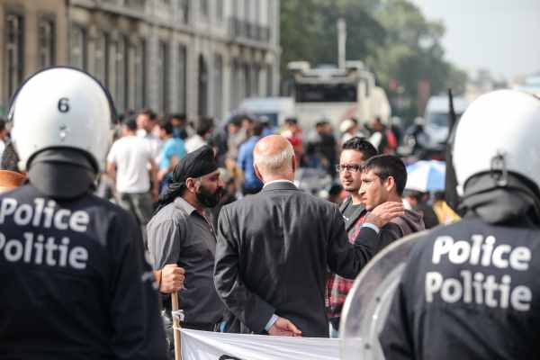 Auseinandersetzung zwischen Afghanen und Brüsseler Polizei