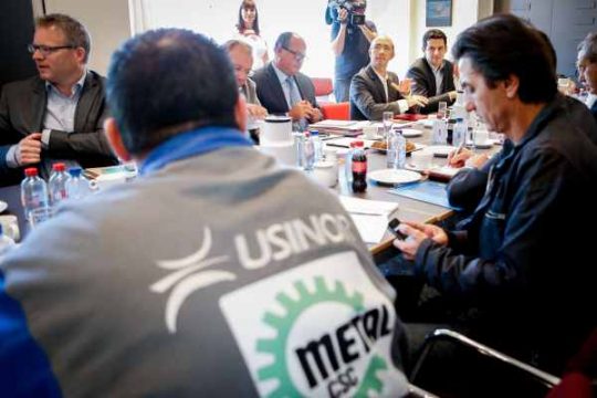 ArcelorMittal: Treffen der Gewerkschaften mit der Regierung in Namur