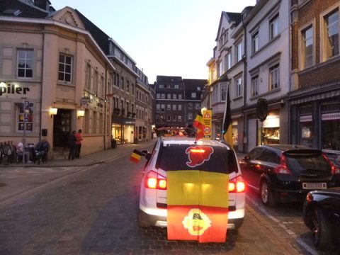 Vor dem WM-Quali-Spiel in Schottland: East Side Devils veranstalten Autokorso durch Eupen