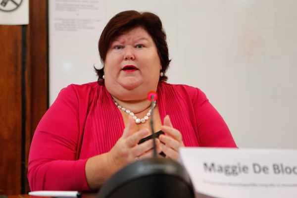 Die Staatssekretärin für Armutsbekämpfung, Maggie De Block