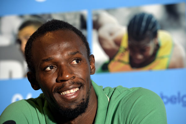 Sprint-Superstar Usain Bolt in Brüssel