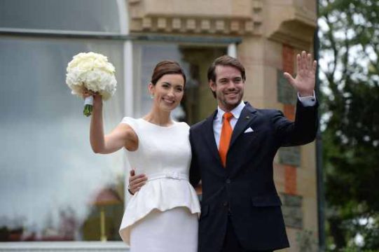 Prinz Félix von Luxemburg und seine frisch angetraute Frau Claire