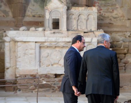 Neues Zeichen der Versöhnung: Gauck und Hollande in Oradour-sur-Glane
