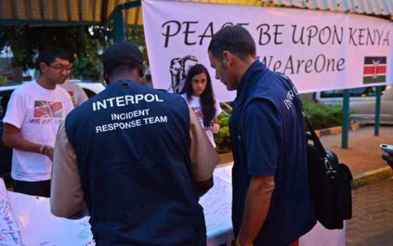 Interpol-Agenten in Nairobi