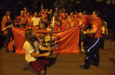 Vor dem WM-Quali-Spiel in Schottland: East Side Devils veranstalten Autokorso durch Eupen