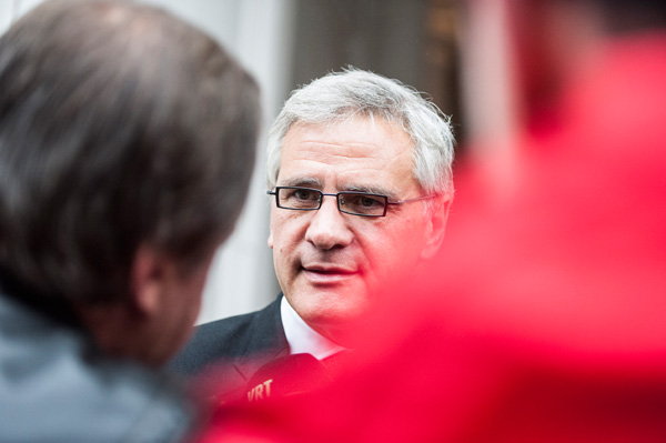 Flanderns MP Kris Peeters vor dem Treffen in Brüssel