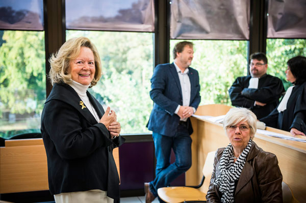 Anne-Marie Lizin vor dem Strafgericht von Huy