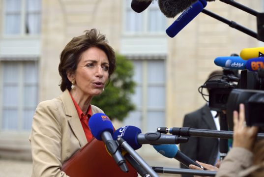 Marisol Touraine, Ministerin für soziale Angelegenheiten und Gesundheit, nach der wöchentlichen Kabinettssitzung