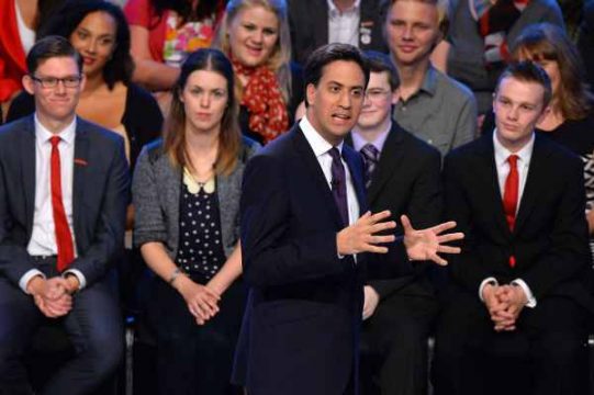 Labour-Chef Ed Miliband (vorne)