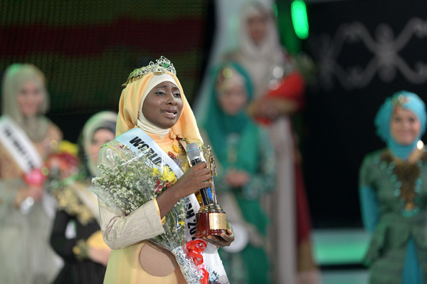 Obabiyi Aishah Ajibola aus Nigeria ist "Miss Muslim World"