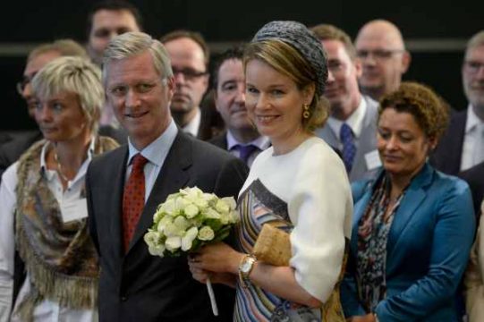 Königspaar im Rahmen der "Joyeuses Entrées" in Hasselt