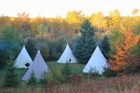 Ravel im Québec: Schlafen im Tipi