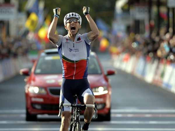 Der Portugiese Rui Costa ist der neue Straßenweltmeister der Radprofis
